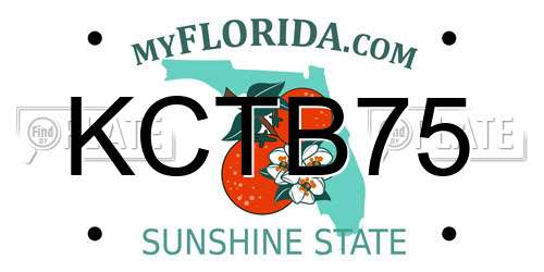 KCTB75 Florida License Plate