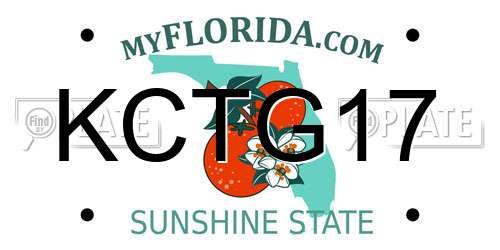 KCTG17 Florida License Plate