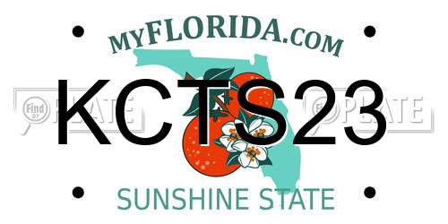 KCTS23 Florida License Plate