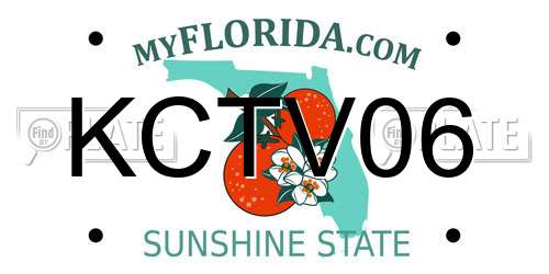KCTV06 Florida License Plate