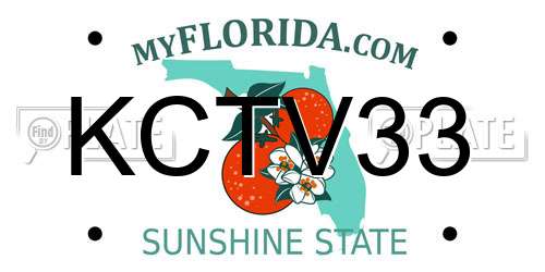 KCTV33 Florida License Plate