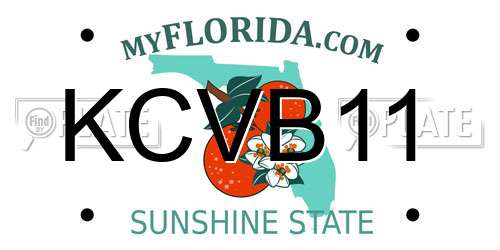 KCVB11 Florida License Plate