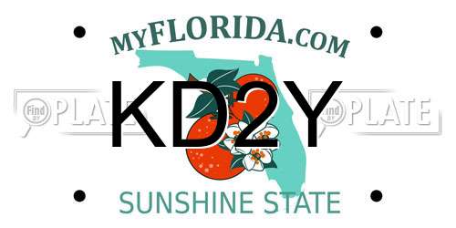 KD2Y Florida License Plate