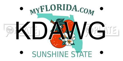 KDAWG Florida License Plate