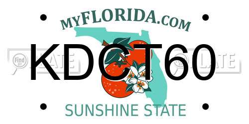 KDCT60 Florida License Plate