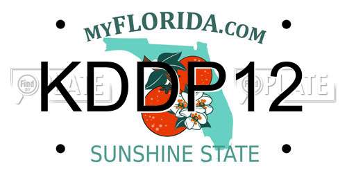 KDDP12 Florida License Plate