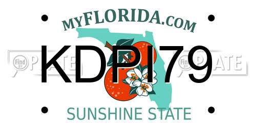 KDPI79 Florida License Plate