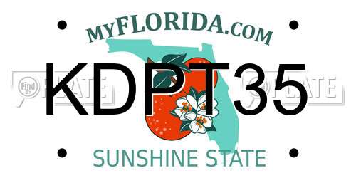 KDPT35 Florida License Plate