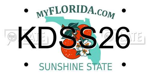 KDSS26 Florida License Plate