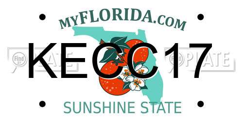 KECC17 Florida License Plate