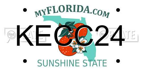 KECC24 Florida License Plate