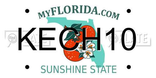 KECH10 Florida License Plate