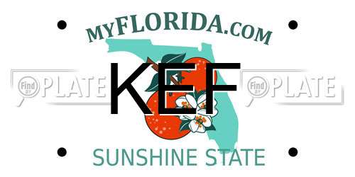 KEF Florida License Plate