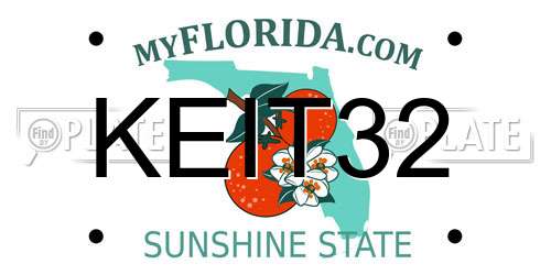 KEIT32 Florida License Plate