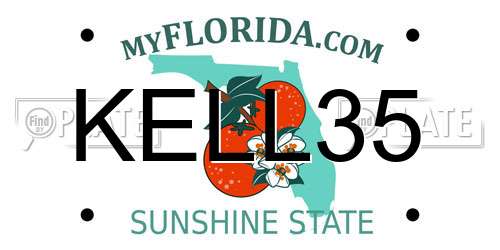 KELL35 Florida License Plate