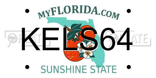 KELS64 Florida License Plate