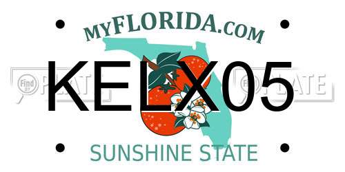 KELX05 Florida License Plate