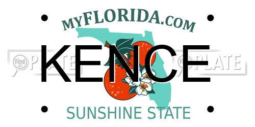 KENCE Florida License Plate