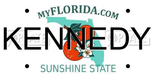 KENNEDY Florida License Plate