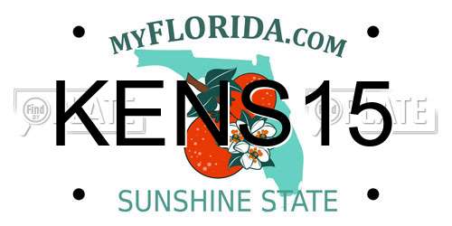 KENS15 Florida License Plate