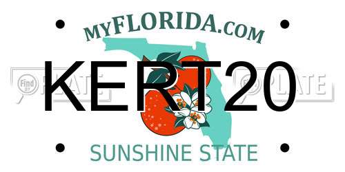 KERT20 Florida License Plate
