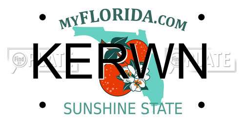 KERWN Florida License Plate