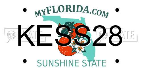 KESS28 Florida License Plate