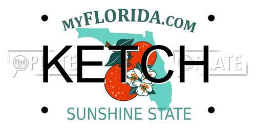 KETCH Florida License Plate
