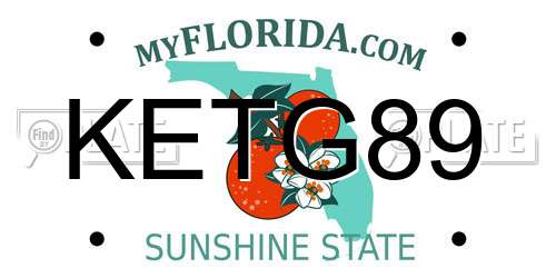 KETG89 Florida License Plate