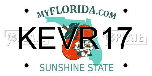 KEVR17 Florida License Plate