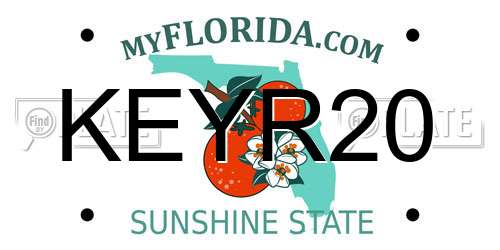 KEYR20 Florida License Plate