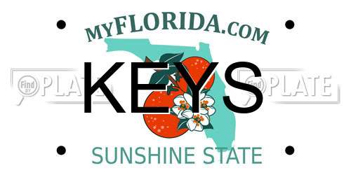 KEYS Florida License Plate