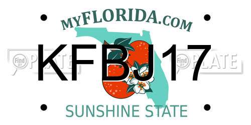 KFBJ17 Florida License Plate