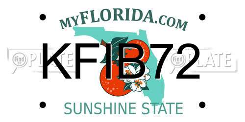 KFIB72 Florida License Plate