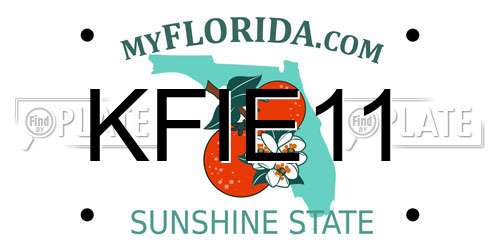 KFIE11 Florida License Plate