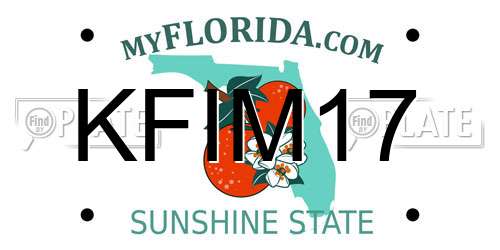 KFIM17 Florida License Plate