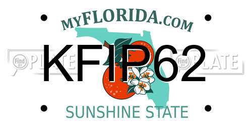 KFIP62 Florida License Plate