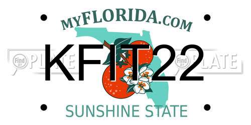 KFIT22 Florida License Plate