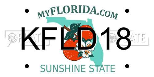 KFLD18 Florida License Plate