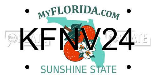KFNV24 Florida License Plate