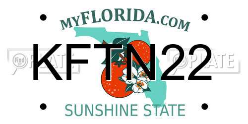 KFTN22 Florida License Plate