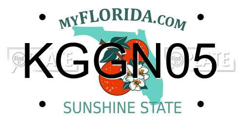 KGGN05 Florida License Plate