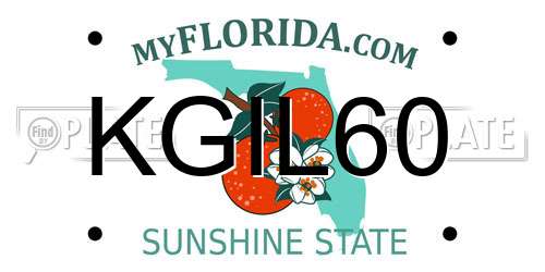 KGIL60 Florida License Plate