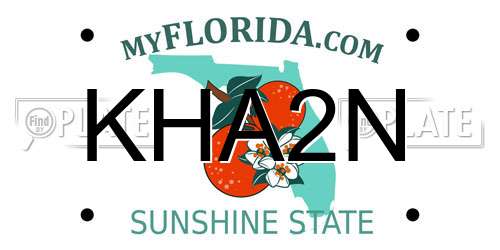 KHA2N Florida License Plate