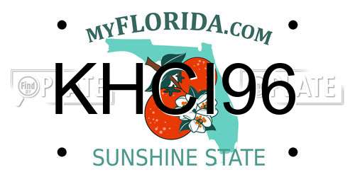 KHCI96 Florida License Plate