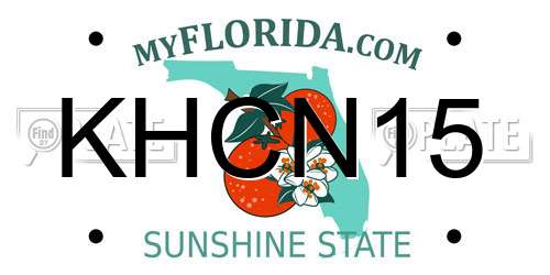 KHCN15 Florida License Plate