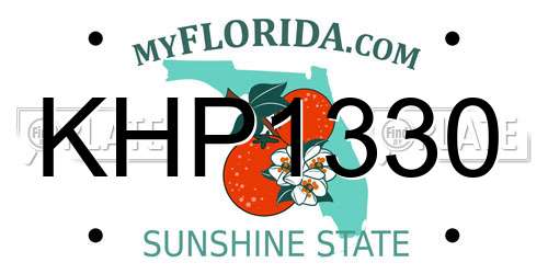 KHP1330 Florida License Plate