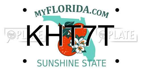 KHT7T Florida License Plate