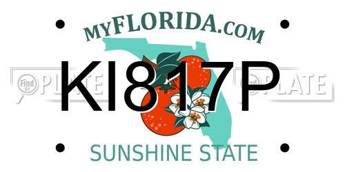 KI817P Florida License Plate