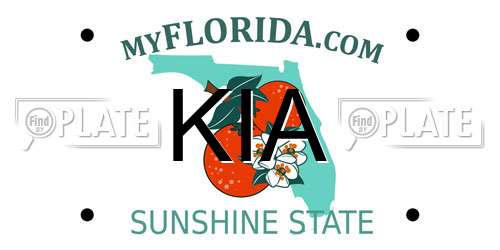 KIA Florida License Plate
